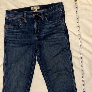 Madewell Midrise Stovepipe Jeans Blue | 28 Petite